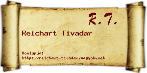 Reichart Tivadar névjegykártya